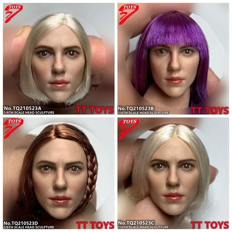 

TTTOYS TQ210523 масштаб 1/6 Кино звезда вдова агент 7,0 Скарлетт Йоханссон голова Лепка с посаженными волосами модель для тела 12 дюймов