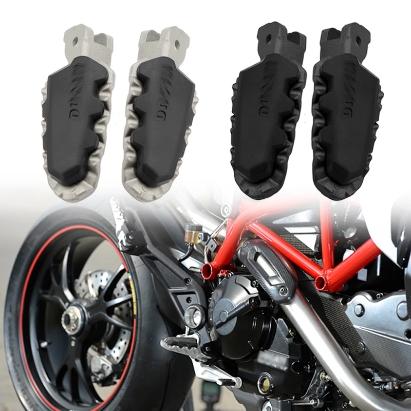 

For DUCATI HYPERMOTARD 821 Multistrada MTS 950 1260 1200 Motorcycle Front Rear Footrest Foot Pegs Pedals