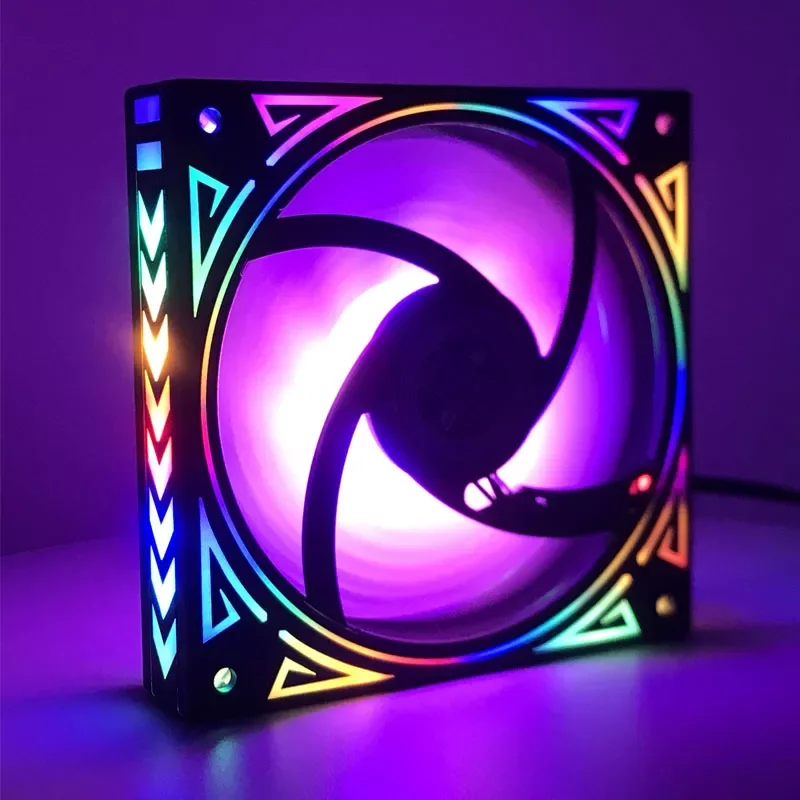 

120mm PC Computer Ultra Silent LED Cooling Fan , 12CM 120X120X25mm 12V Computer Fan, 12VDC 3P IDE 4D(2wire)