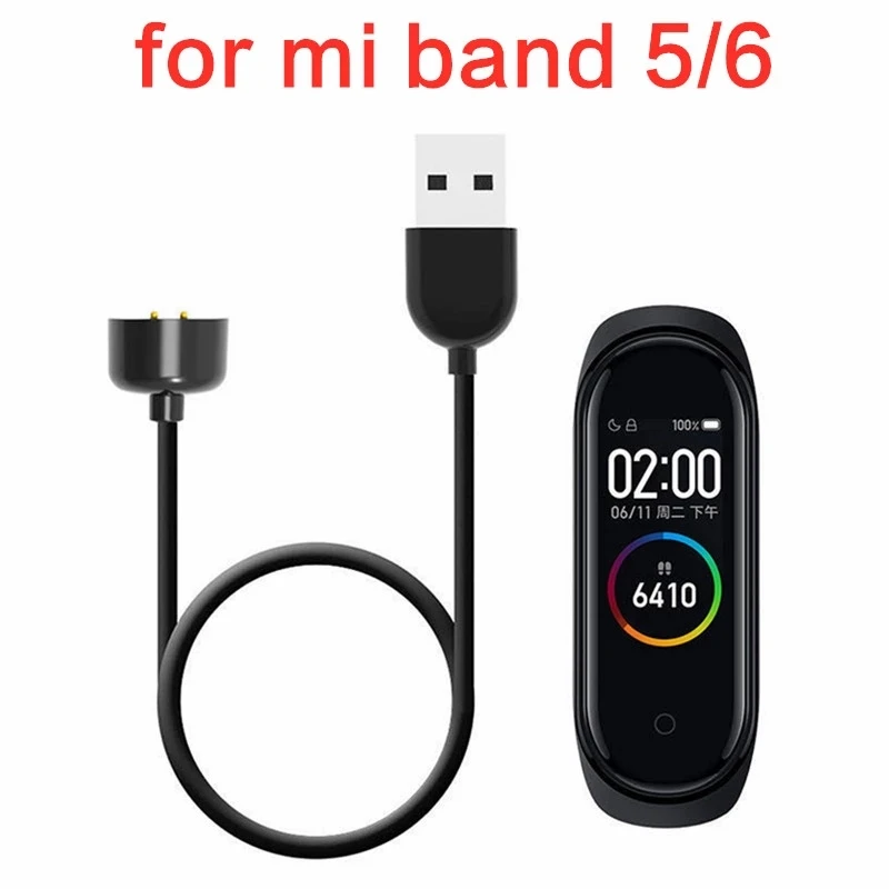 Купи USB Charger For Xiaomi Mi Band 5 6 Charging Cable For Mi Band 5 Charger USB Cable Data Magnetic Charging Adapter за 83 рублей в магазине AliExpress