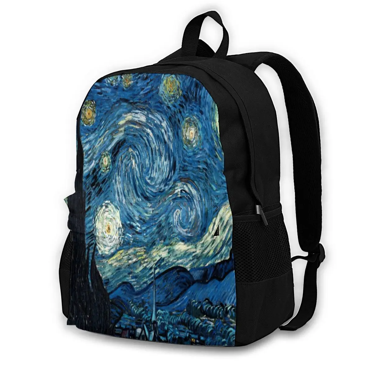 

Van Gogh Backpacks Polyester Festival Girl Backpack Big Streetwear Bags