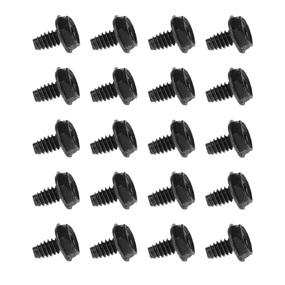Фото 100 шт. высококачественных металлических винтов для слотов PCI с круглой головкой, сменные крепежные элементы для корпусов компьютеров, блоков питания, сборки и ремонта ПК №3