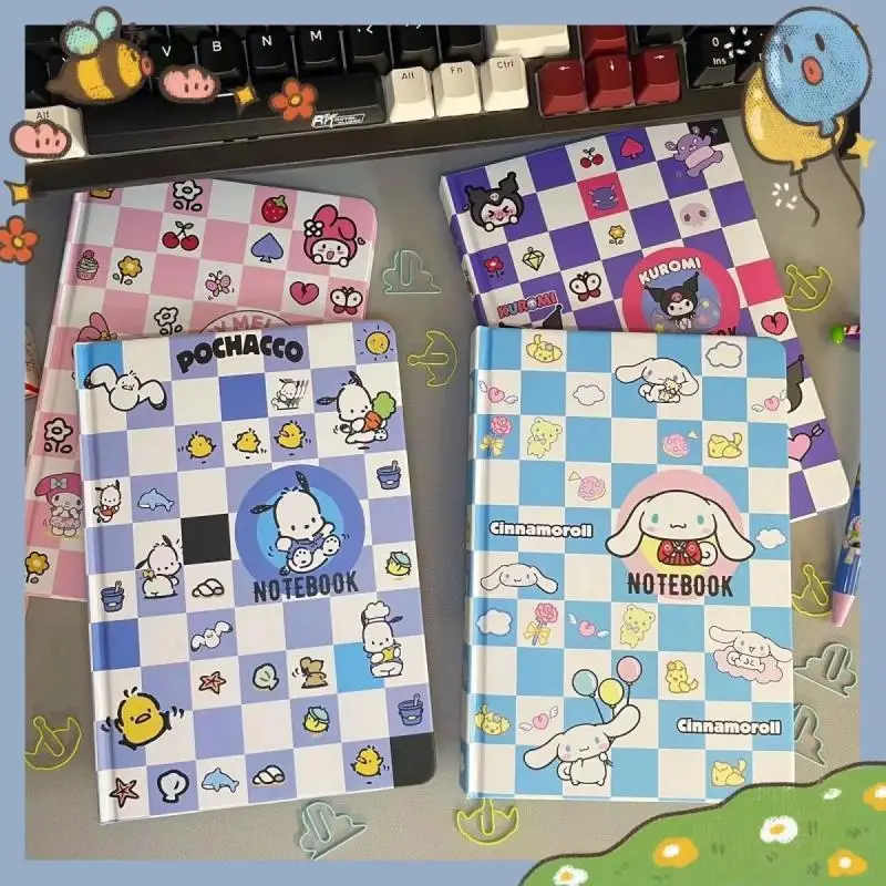 

Sanrioed Anime Kuromi Notebook Kawaii Cinnamoroll Pochacco Melody Cartoon Diary A5 Notepad Stationery Office School Supplies Toy