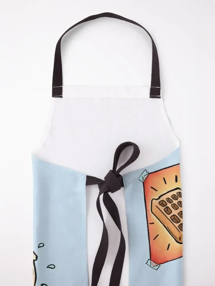 Вафли - это только Блинчики с абс. Фартук для маникюра мастера красоты мужской