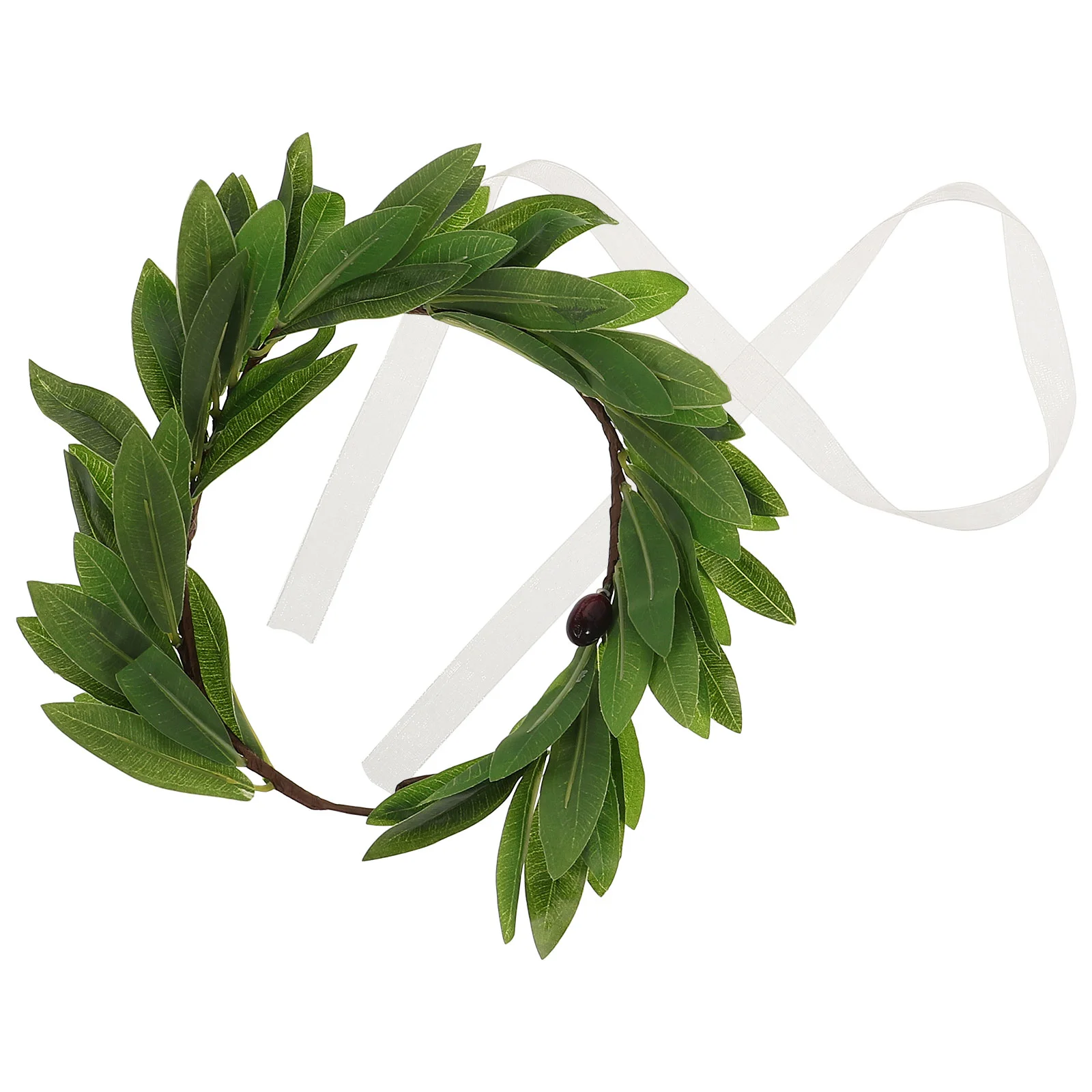

Girls Headband Green Leaf Headband and Berry Garland Leaf Wreath Greek Style Greenery Flower Bridal for Photo Props Party