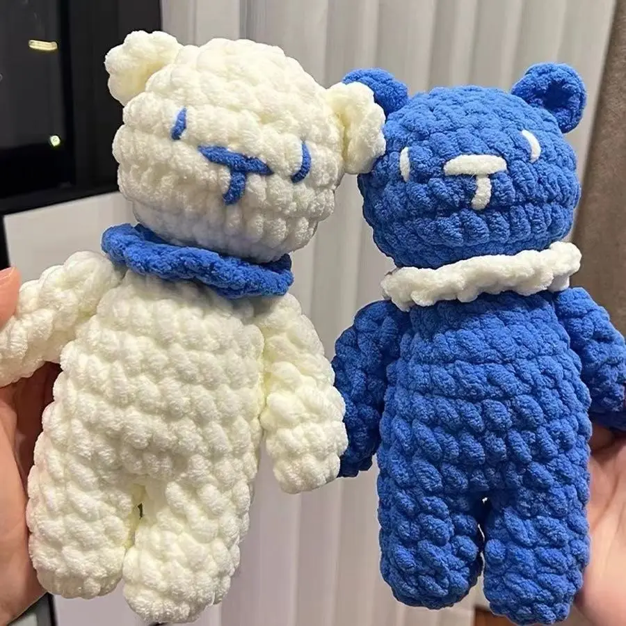 

Hand Knit Bears Crochet Kit Needlework Doll DIY Knitting Amigurumi Crocheting Craft Kits Doll Knitting Material