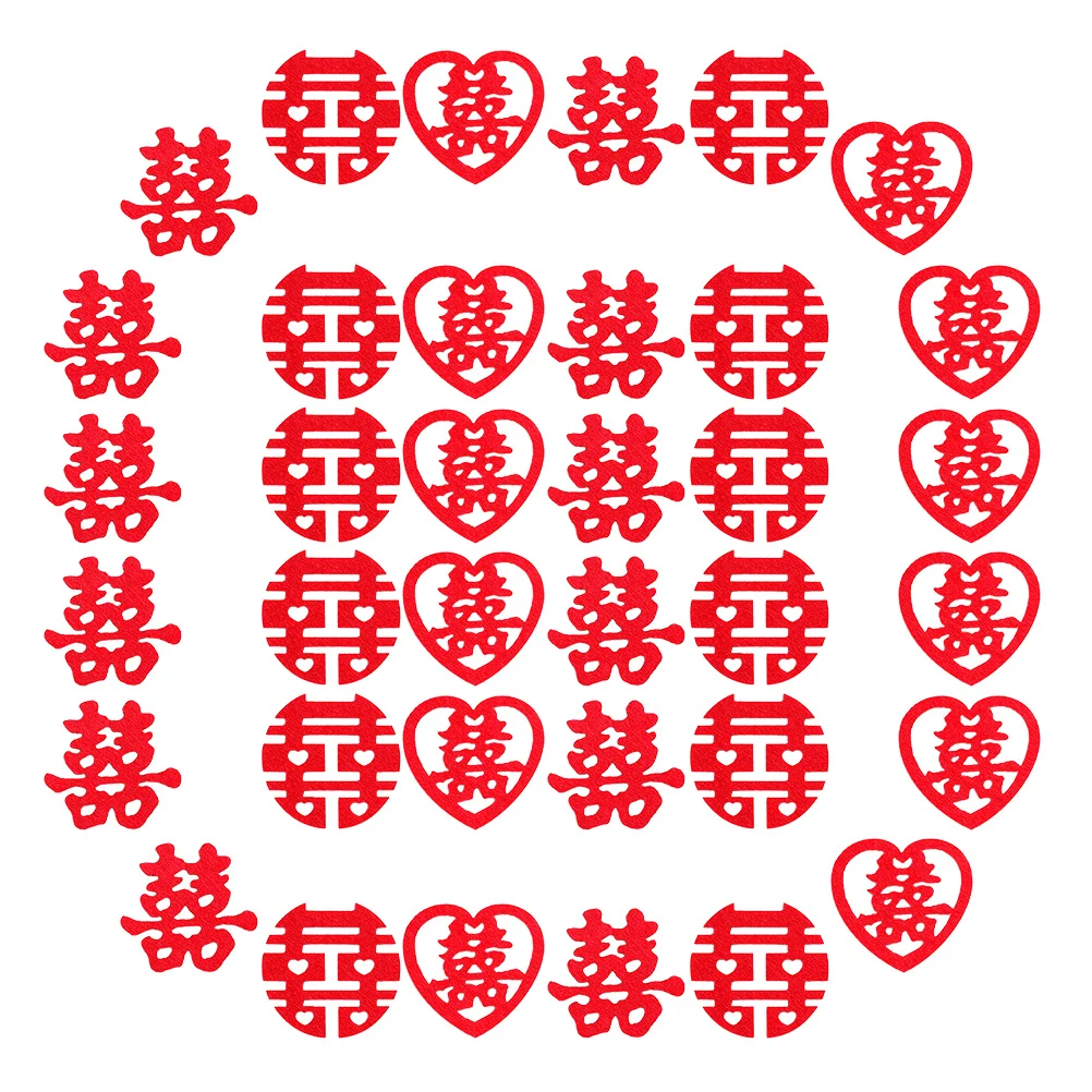 270 шт. мини счастливое слово свадебный стол конфетти китайские украшения Xi