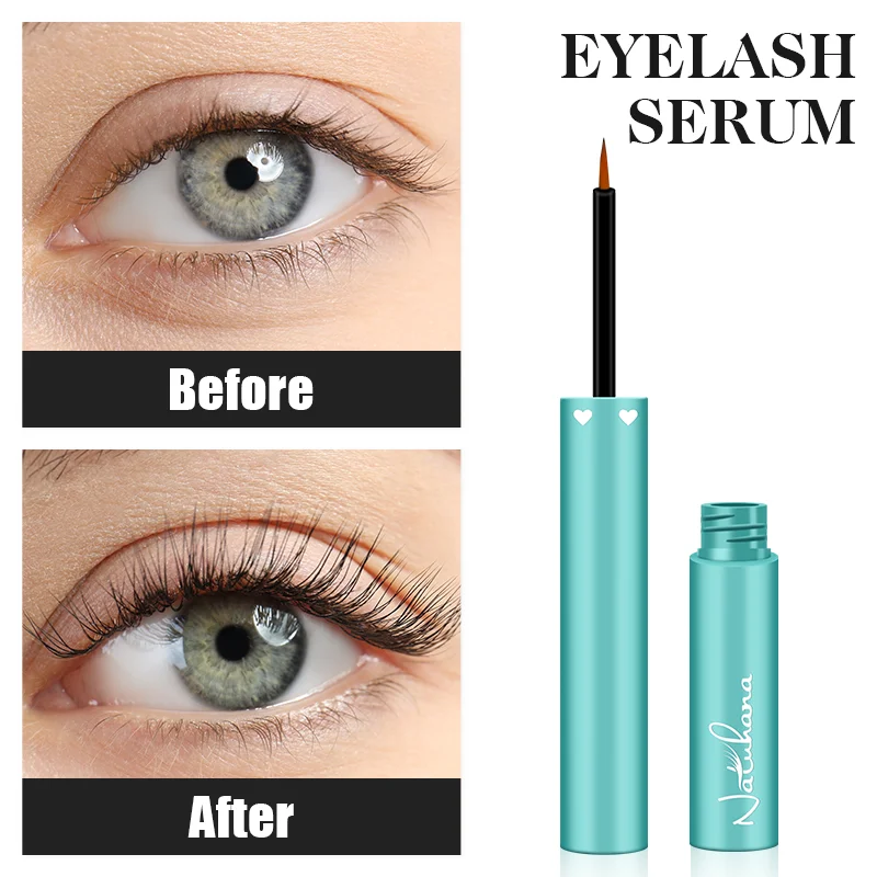 

NATUHANA Eyelash Growth Serum Fast Eyelash Enhancer Longer Fuller Thicker Lashes Eyelashes Eyebrows Enhancer Eyelash Makeup