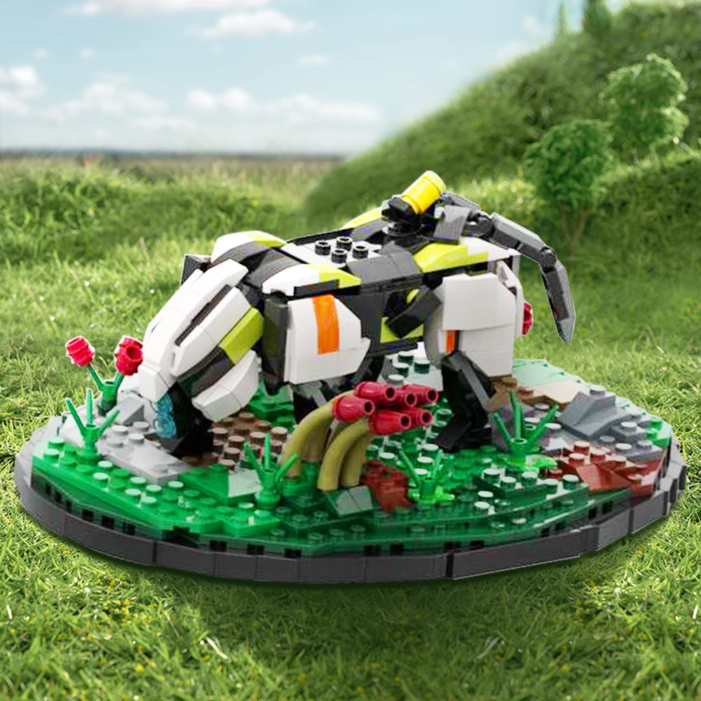 

Строительный блок MoC Horizon Strider, игрушечный конструктор, динозавр, робот, экшн-фигурки, кирпичи, игрушка, детский подарок