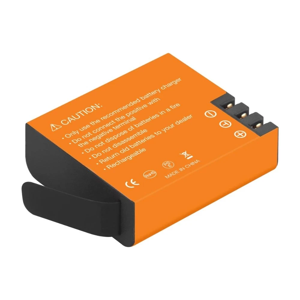 Фото Сменный аккумулятор PG1050 емкостью 1350 мАч + зарядный чехол USB-C для AKASO/Campark APEMAN/DBPOWER/NEXGADGET/WiMiUS/Lightdow/EKEN №2