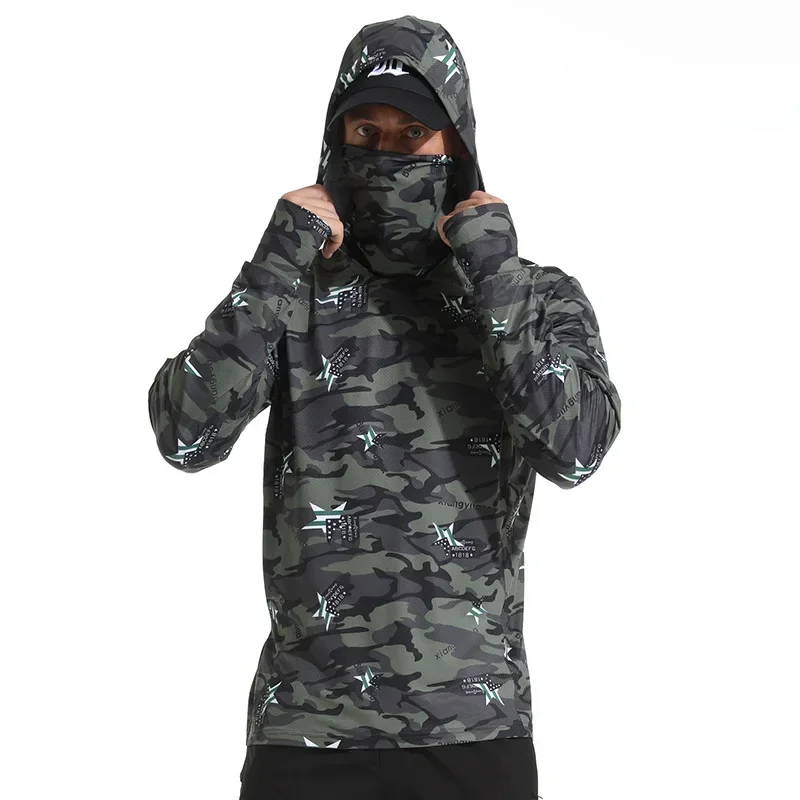 Камуфляжный быстросохнущий рыболовный костюм