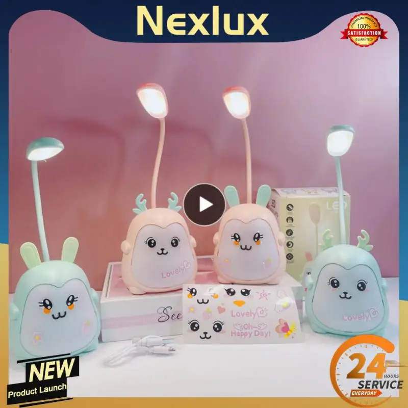 

Table Lamp Soft Light Source Simple Modern Style Night Light Adjustable Hose Reading Light Led Desk Lamp Led Portable Usb