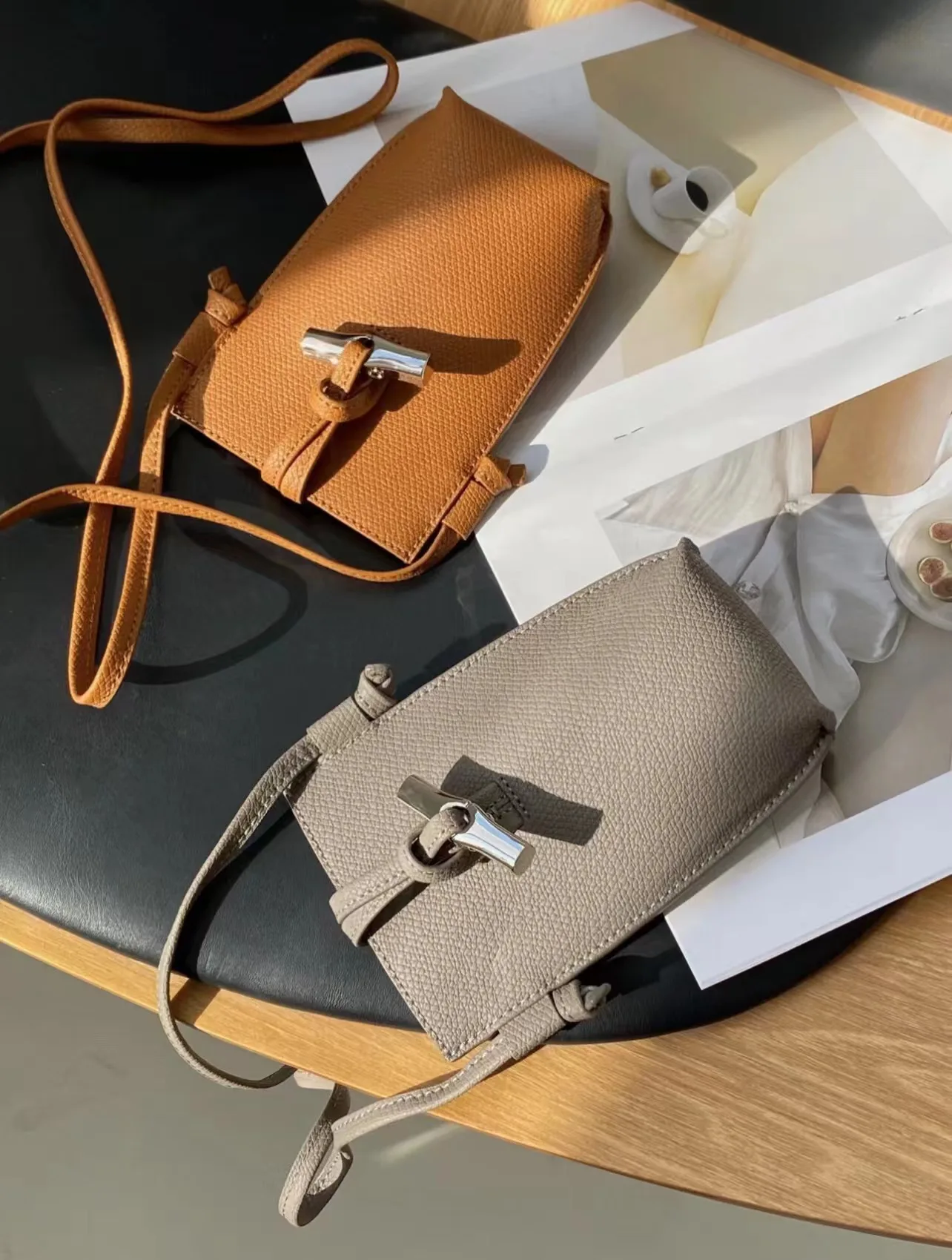 

Shoulder Bags Women Mobile LONGCHAMP Phone Bags leather bag Mini Female Messenger Purse Lady Wallet New 2022 CrossBody Bag Woman