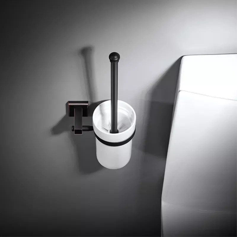 

Toilet Brush Holders Brass WC Toilet Brush Wall Mount Toilet Brushes Holder Set Ceramic Bathroom Accessories Toilet Clean