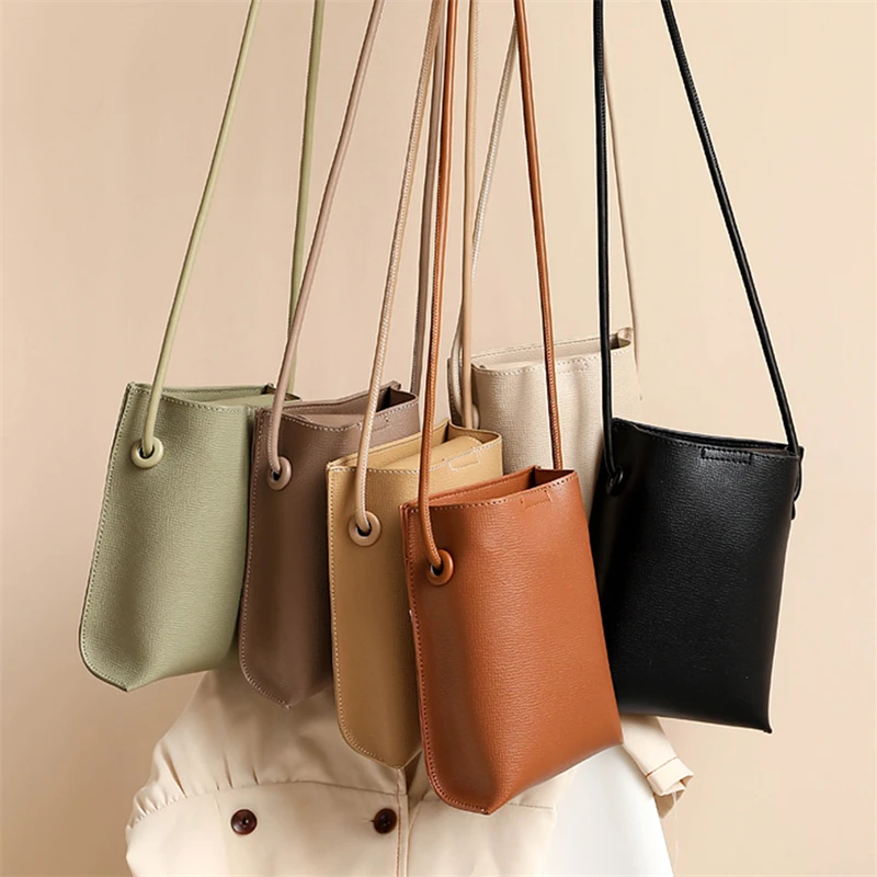 

New Women PU Leather Handbags Fashion Female Large Capacity Crossbody Bags Small Shoulder Bags for Women Phone Wallet Solid Flap