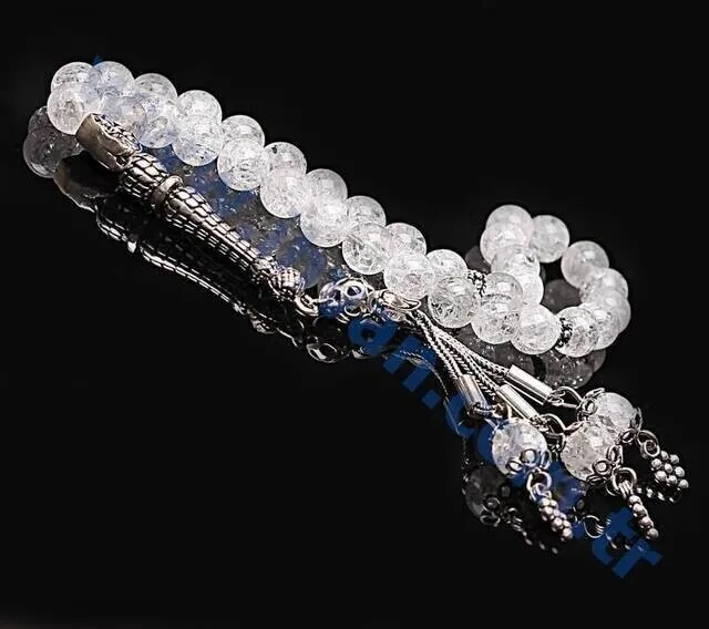 IQRAH Rock crystal Rosary (925 STERLING SILVER)