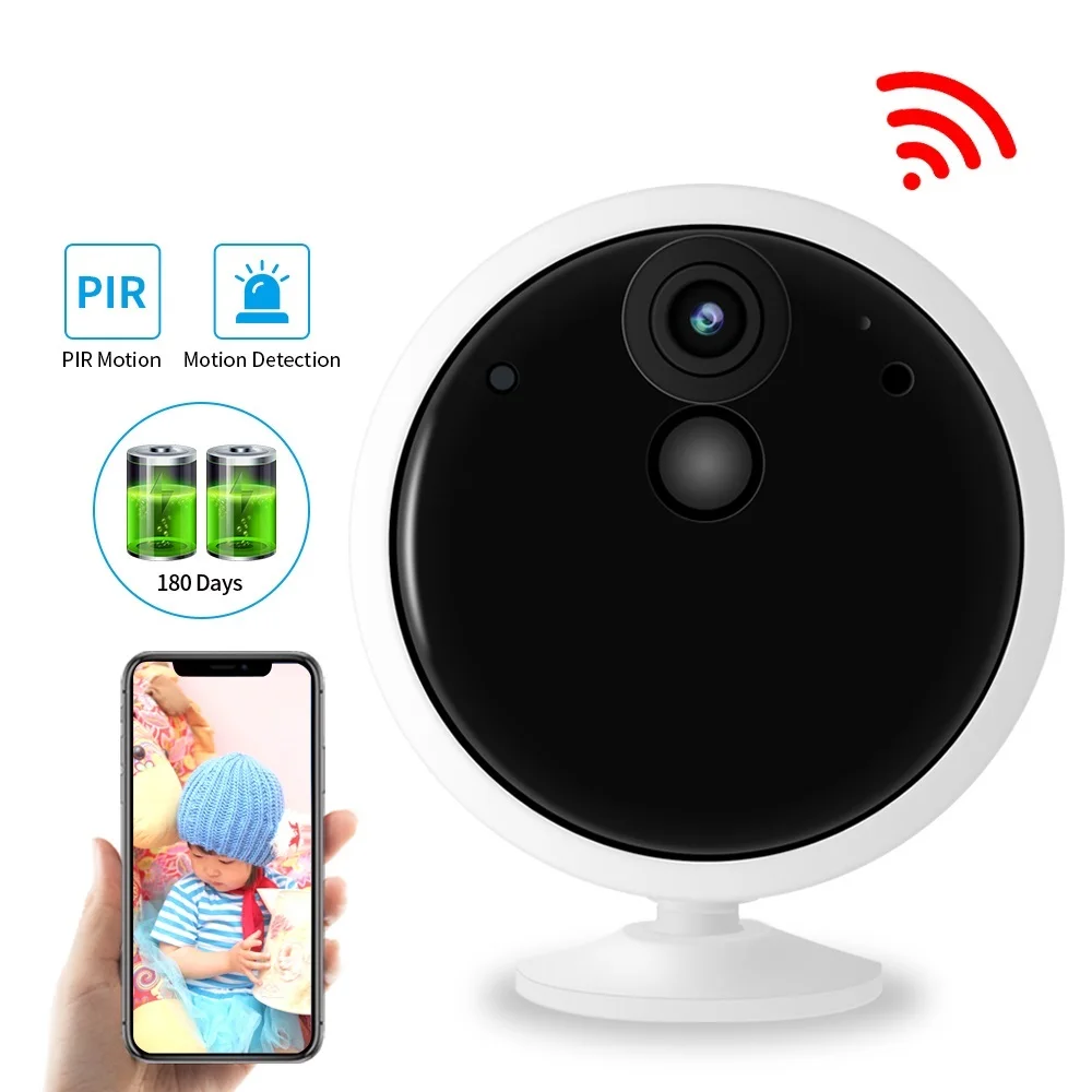 

2022.N_eye1080P True Wireless Battery IP Camera Rechargeable 2 Way Audio Outdoor Weatherproof Home Security Wifi Camera PIR