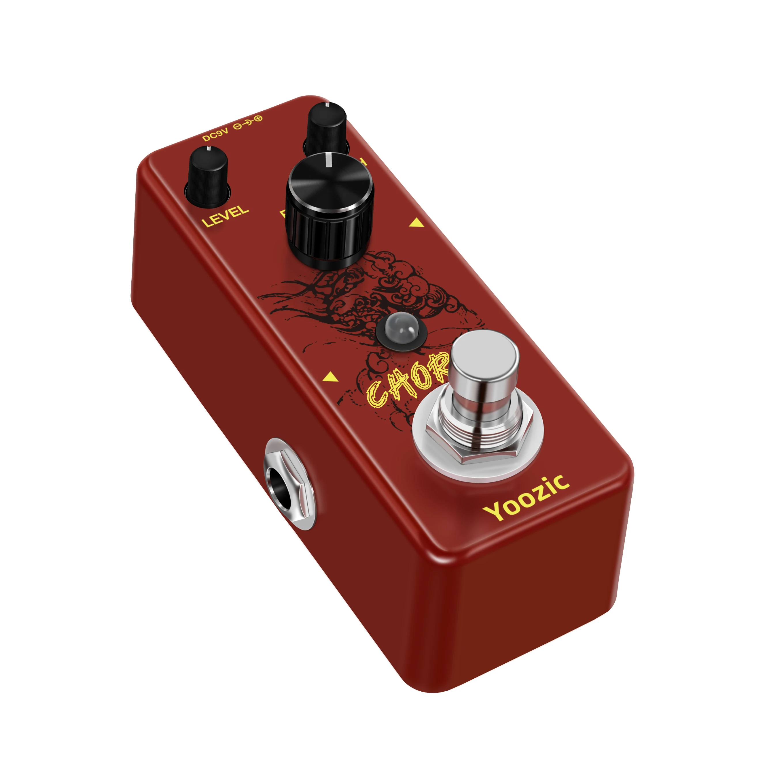 Yoozic LEF-304 Guitar Analog Chorus Pedal Ensemble King Level Depth Knob High Warm Clear Chorus Sound With BBD Chip True Bypass