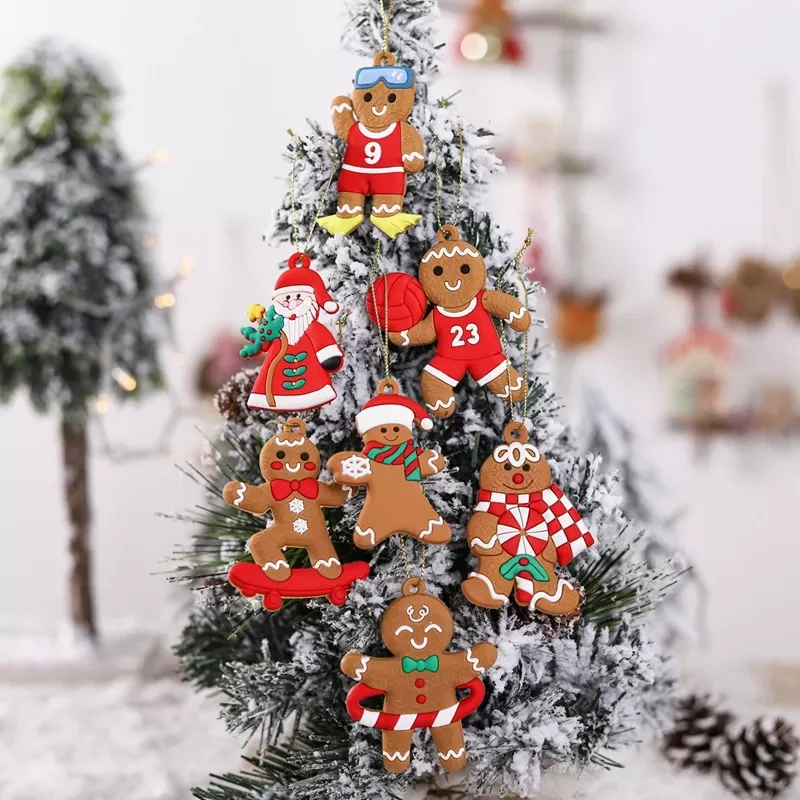 

2023New Gingerbread Man Christmas Tree Ornaments 2021 Xmas Gift Merry Christmas Decorations For Home Natal Navidad New Year 202
