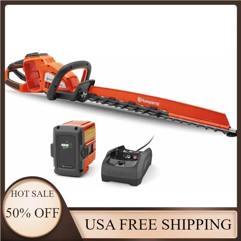 

Машинка для подрезания живой изгороди Husqvarna, 24 дюйма, 320iHD6 0, литий-ионный аккумулятор 40 В и зарядное устройство в комплекте