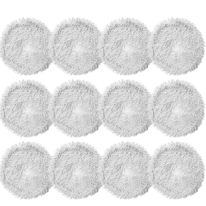 

12pcs Mop Cloths Spare Parts for Xiaomi Dreame Bot W10 / W10 Pro Self-Cleaning Robot Vacuum Replacement Accessories