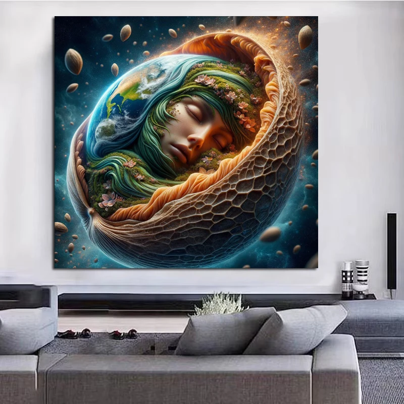 Мать-земля ожидающая тепло весны сделай сам алмазная живопись фантазийная