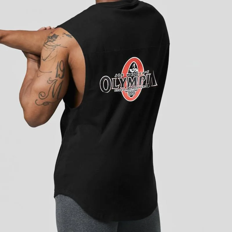 

2022 Men Bodybuilding Tank Top Gym Fitness Brand Sleeveless Shirt New Cotton Clothing Fashion Workout Singlet Vest Undershirt