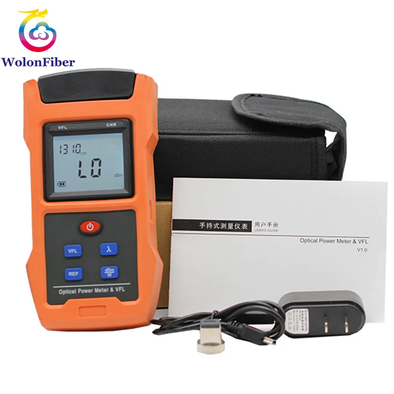 

Wolon Fiber Optical Power Meter Red Light Machine Lithium Battery TM263 Optical Power Meter