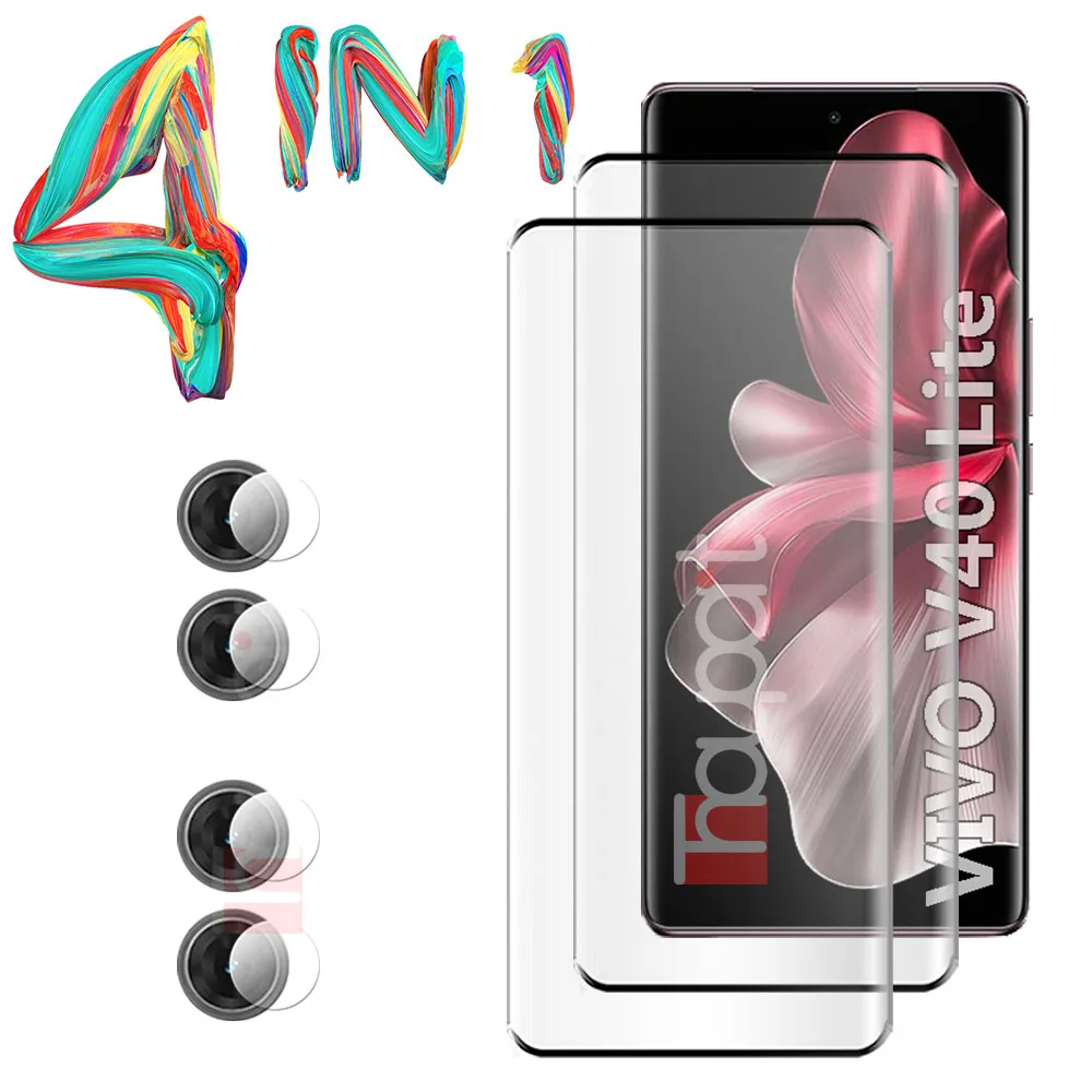 3D закаленное стекло для vivo V40 lite защита экрана пленка объектива камеры VIVO V40lite