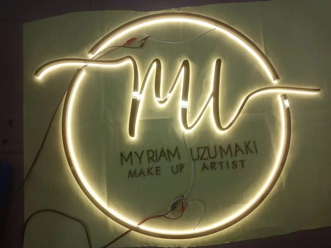 

Custom Barber Salon led advertising sign Beauty SPA shop illuminated signage board