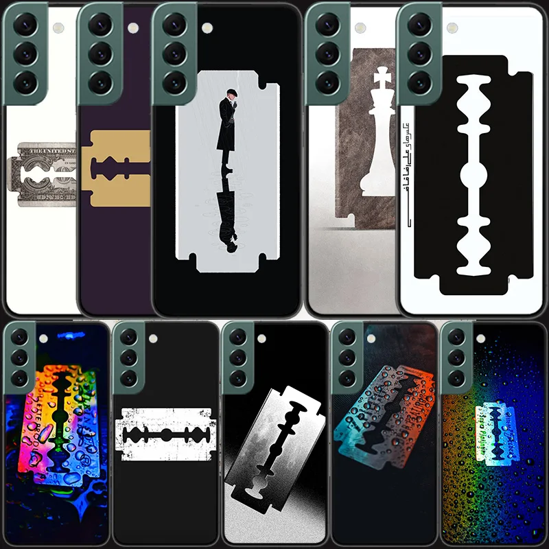 Чехол для телефона Razor Blade Samsung S25+ Galaxy Note 20 Ultra 10 Lite 9 8 M12 M21 M30S M31 M32 M51 M52 S8 S7 J8 J6 J4 Plus Cover