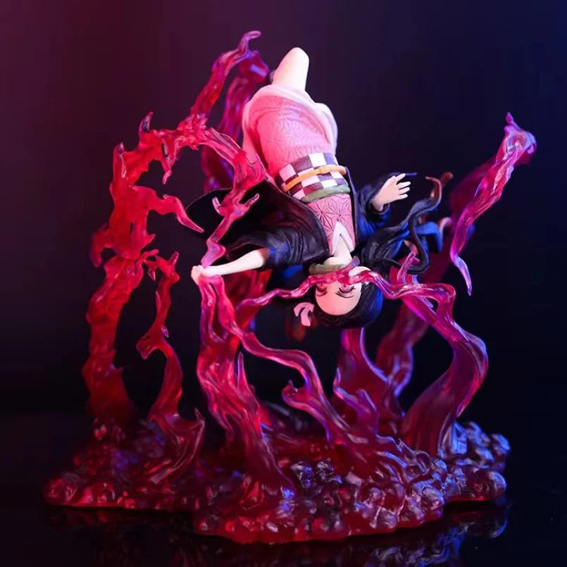 

20CM ANIPLEX Demon Slayer Kamado Nezuko Blood Explosion Ver 1/8 Blood Ghost Technique Genuine Anime Figure Model Action Toys