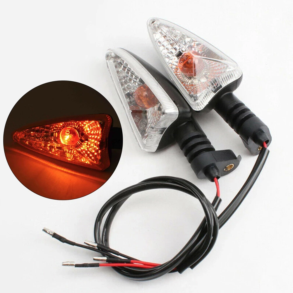 

2Pcs/Set Motorcycle Turn Signal Light Amber Halogen Lamp For Triumph Street Triple R / S 2008-2017 Clean Motorbike Accessories