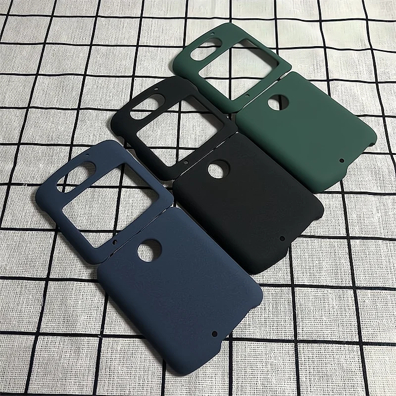 Фото Чехол для Motorola Moto Razr 2022, Razr3, Razr2, яркий матовый жесткий чехол из поликарбоната, полная защита, противоскользящий чехол, Складной флип-чехол, Ч... №2