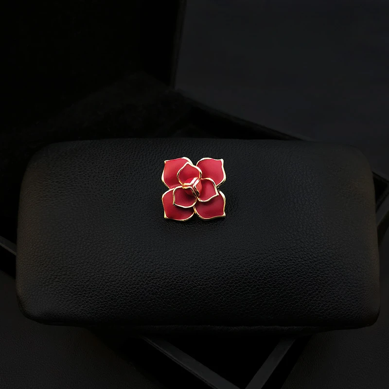 1220 Exquisite High-End Enamel Flower Small Brooch Men Women Suit Neckline Buckle Collar Pin Sweater Corsage Accessories Jewelry