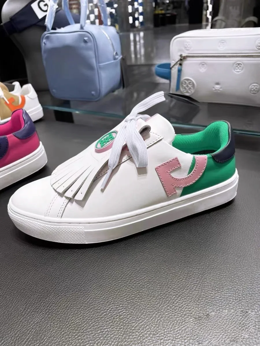 New golf adult women sneaker flat leisure comfortable breathable sports waterproof non-slip shoes fashion fringe  lady shoes