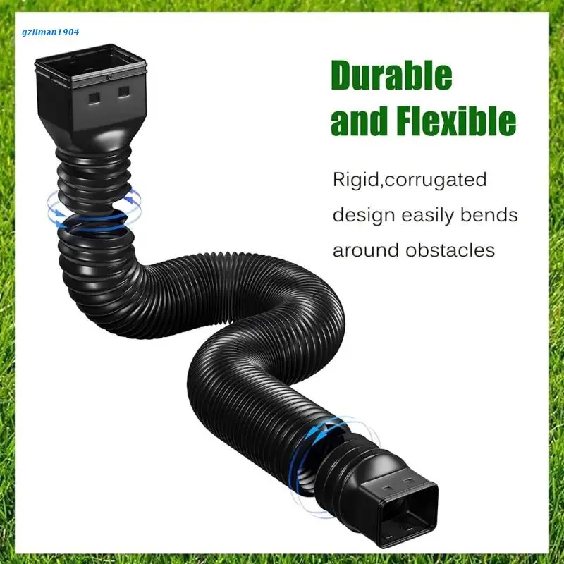 

P15D Flexiable Rain Drainer Extenders Downspout Rain Water Drainage Pipe Connector