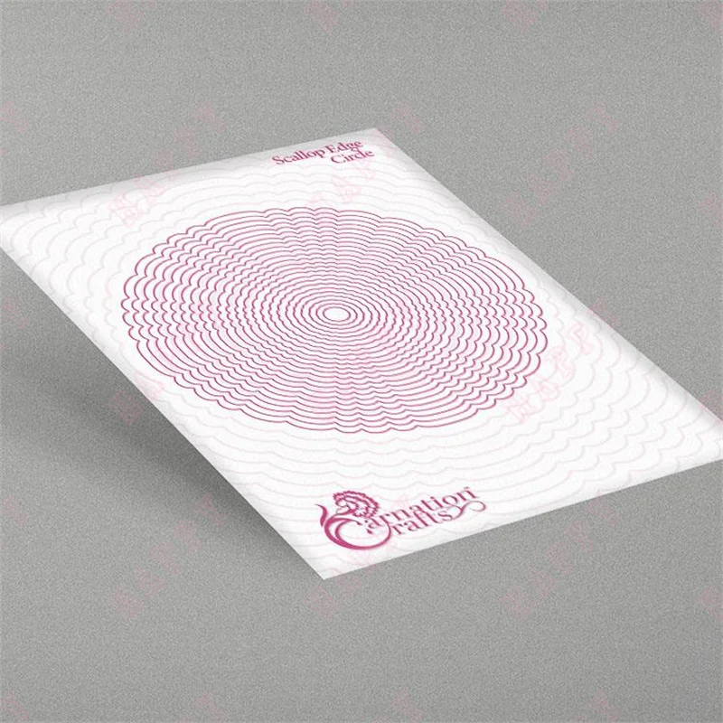 

Scallop Edge Circle Die Set Metal Die Cutting 2022 New Arrival Die Molds Scrapbooking Paper Making for DIY Cuts Crafts Big Die