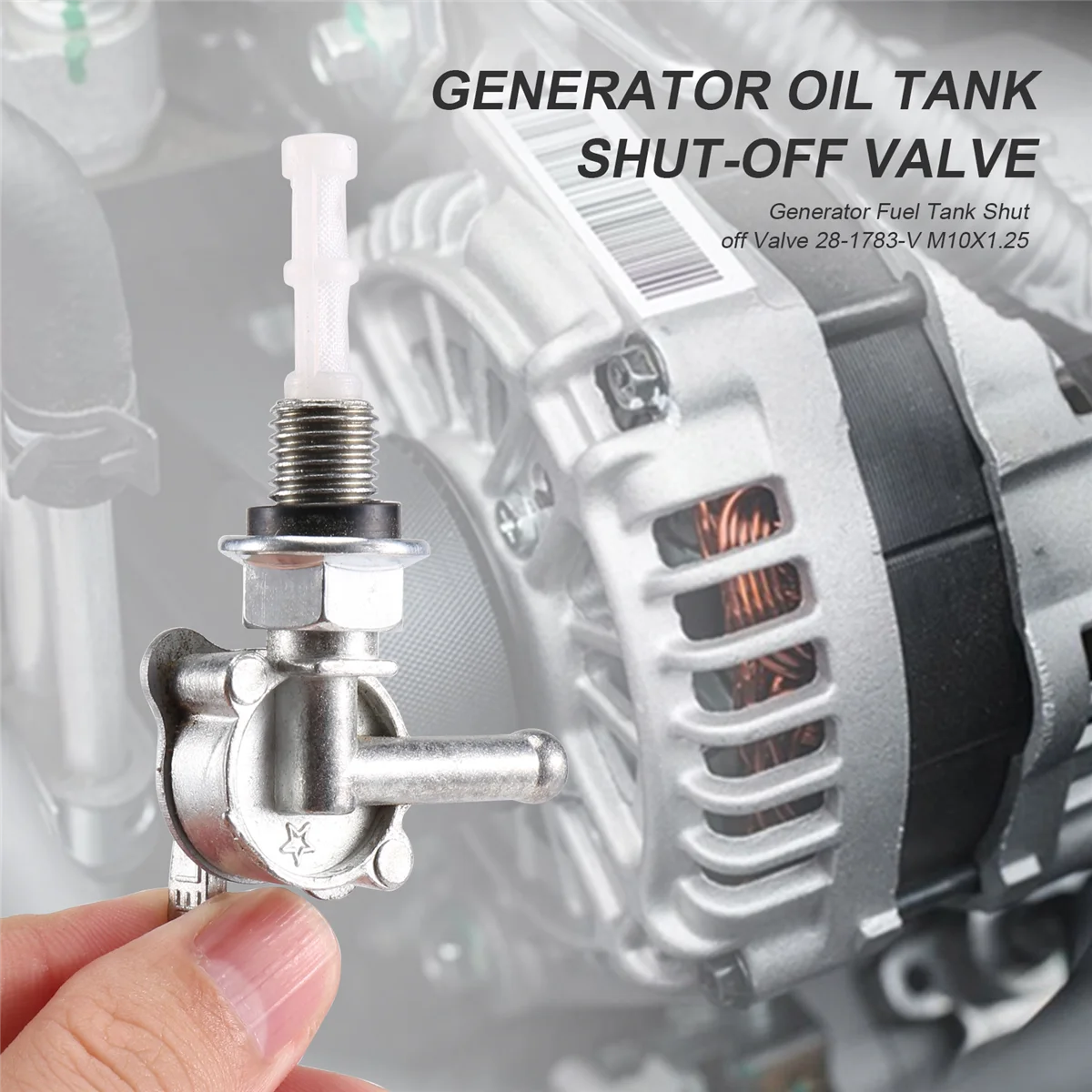 Топливный бак генератора запорный клапан 28-1783-V M10X1.25