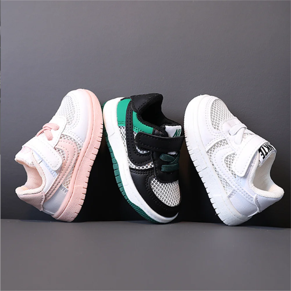 

Sneakers Men's and Women's Toddler Shoes 2022 Spring and Summer Disney Hollow Single Mesh Shoes Small White Shoes