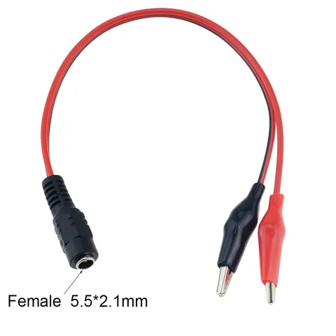 Clipe de jacaré para plugue de conector de potência de energia DC