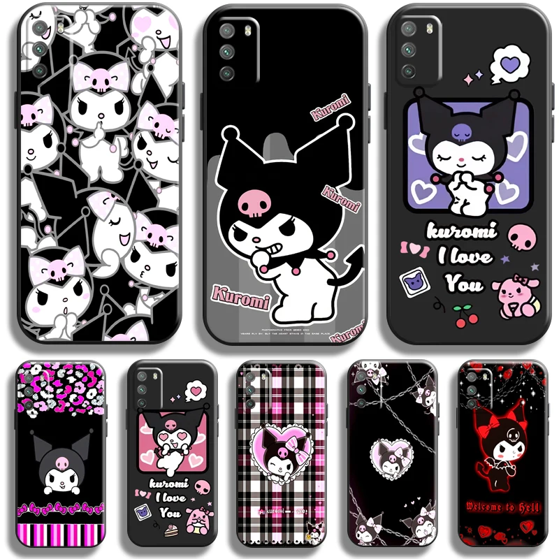 

Cartoon Anime Sanrio Kuromi Case For Xiaomi Poco M3 M3 PRO 5G POCO X3 X3 Pro X3 F3 GT Phone Case Silicone Cover Back Soft