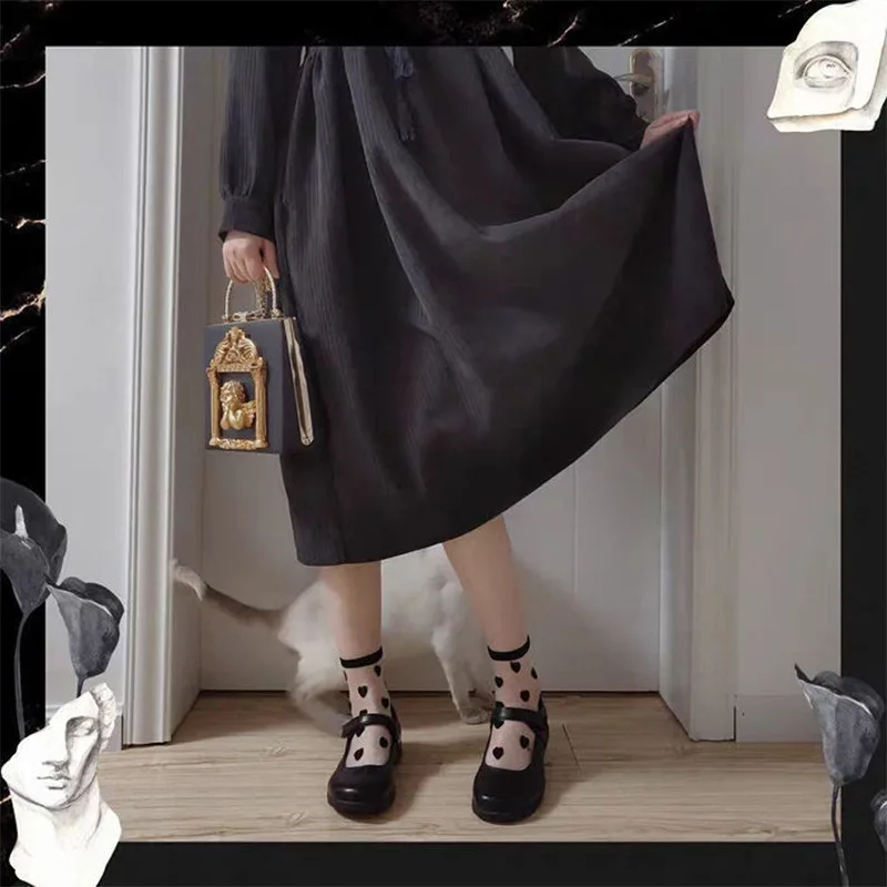 

Ультратонкие прозрачные шелковые носки с кристаллами, женские модные летние короткие носки Harajuku, уличная одежда в стиле ретро с цветами, эластичные длинные носки