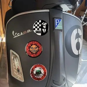 KODASKIN Vespa Logos Stickers Carbon Decals for Italia Piaggio Vespa LX LV  GTS Sprint Primavera - AliExpress