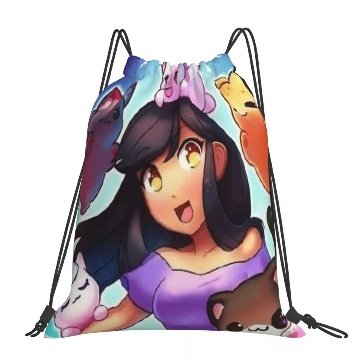 

Рюкзаки на шнурке Aphmau, женская школьная сумка для обуви, Детские портфели