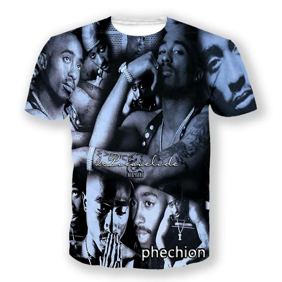 

Футболка phechion Tupac с 3D принтом для мужчин и женщин, рубашка в стиле хип-хоп, одежда унисекс, топы, поставщики, Прямая поставка, A40