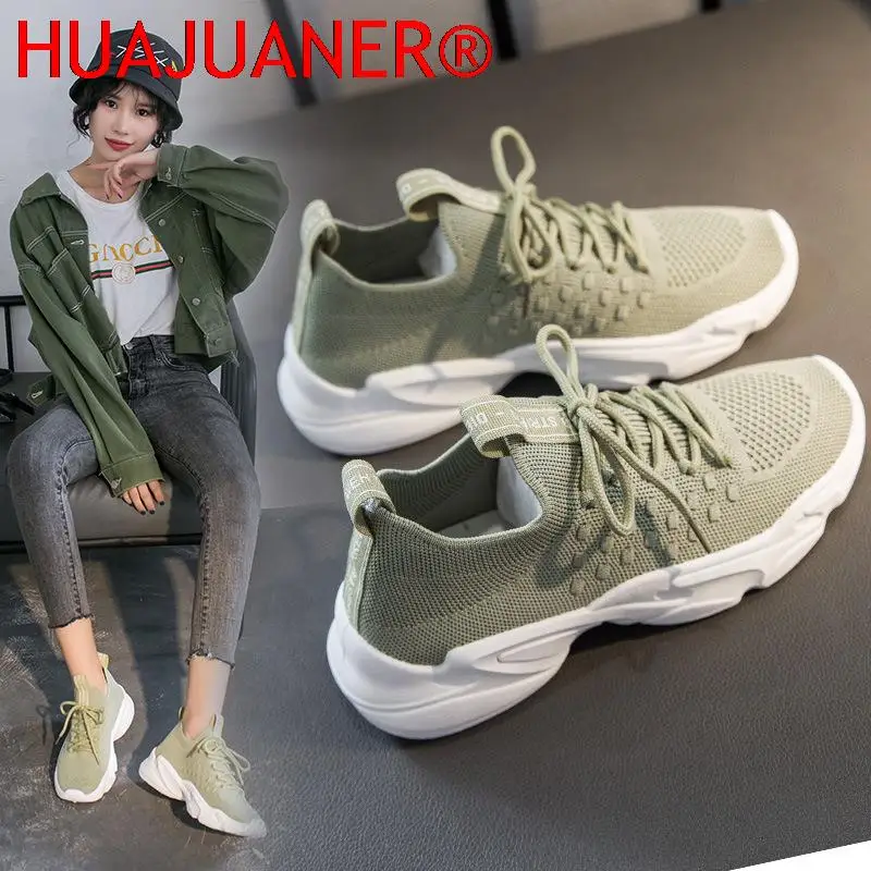 

Женские Модные цветные кроссовки, повседневная спортивная обувь, Вулканизированная подошва, удобная сетчатая подошва