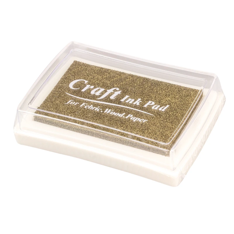 

Rubber Stamp Ink Pad Stamp Inkpad Ink Pad - Gold