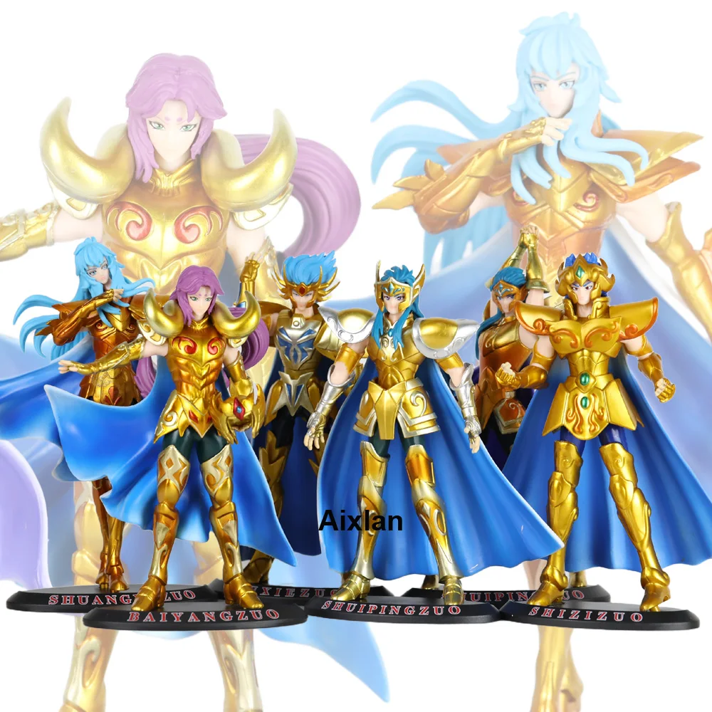 

19cm Gold Saint Seiya Figure Seiya Legend of Sanctuary Action Figures Toys Death Mask Aiolia Camus Figure Gift