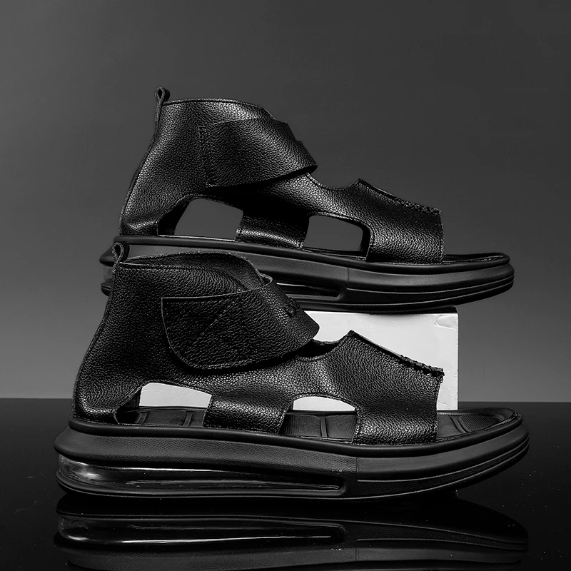 Сандалии мужские с воздушной подушкой микрофибра кожа Нескользящие